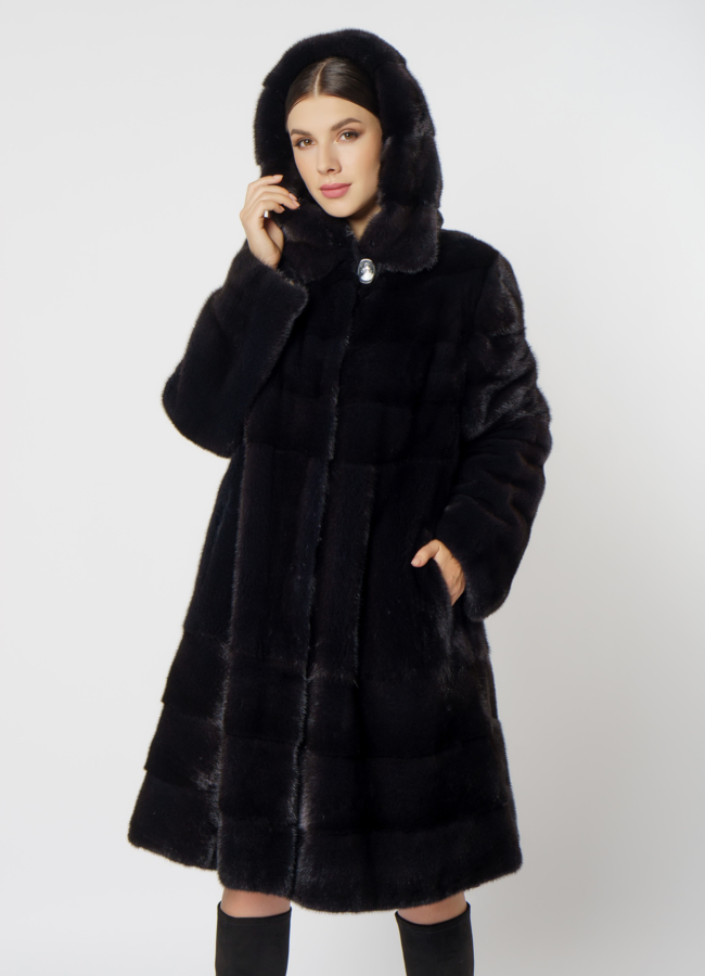 Шуба из скандинавской норки модель № S-517 в рассрочку