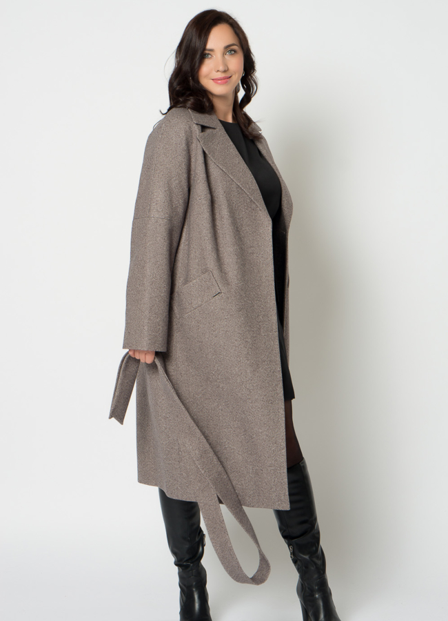 Пальто женское с английским воротником модель № 21548 универмаг малина