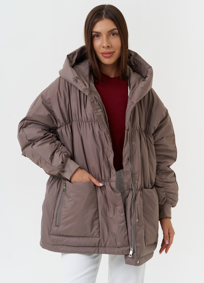 Женская куртка оверсайз модель № 27883 универмаг малина
