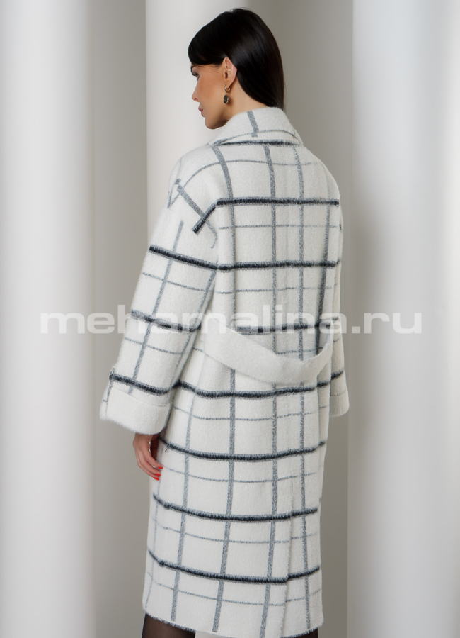 Пальто двубортное на пуговицах модель № 601 в кредит