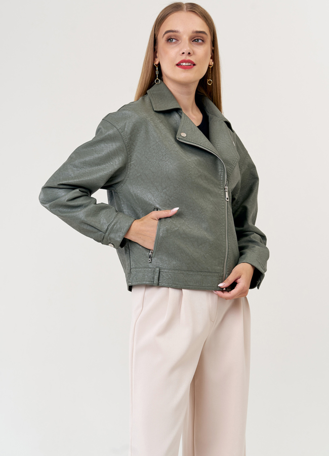 Куртка светло-зеленого цвета модель № 21199 универмаг малина