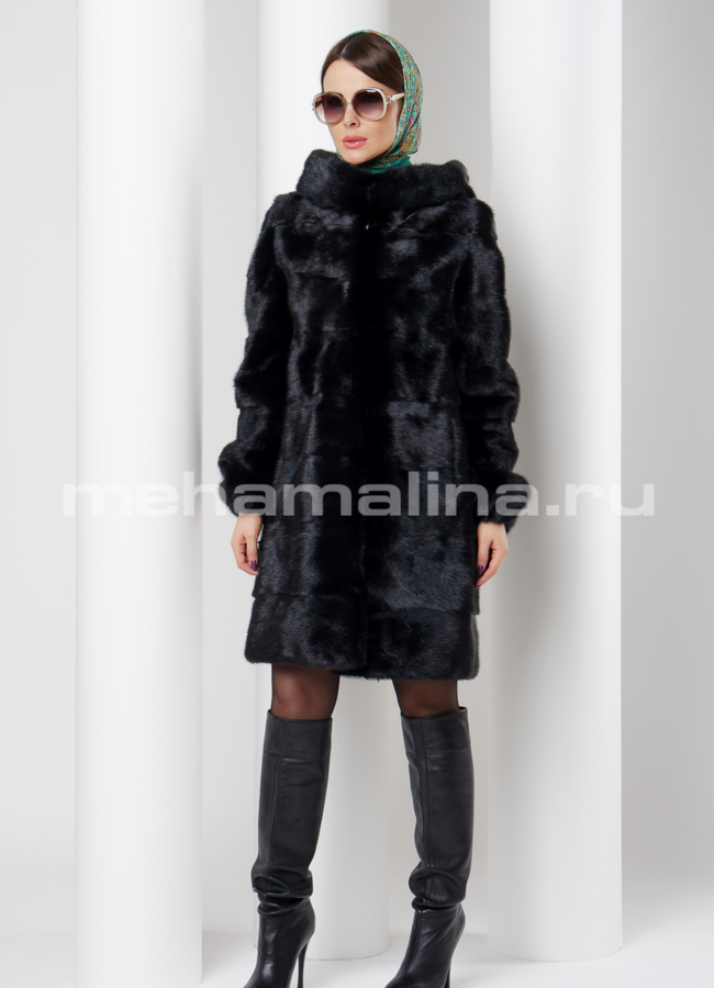 Шуба норка модель № S-526 универмаг малина