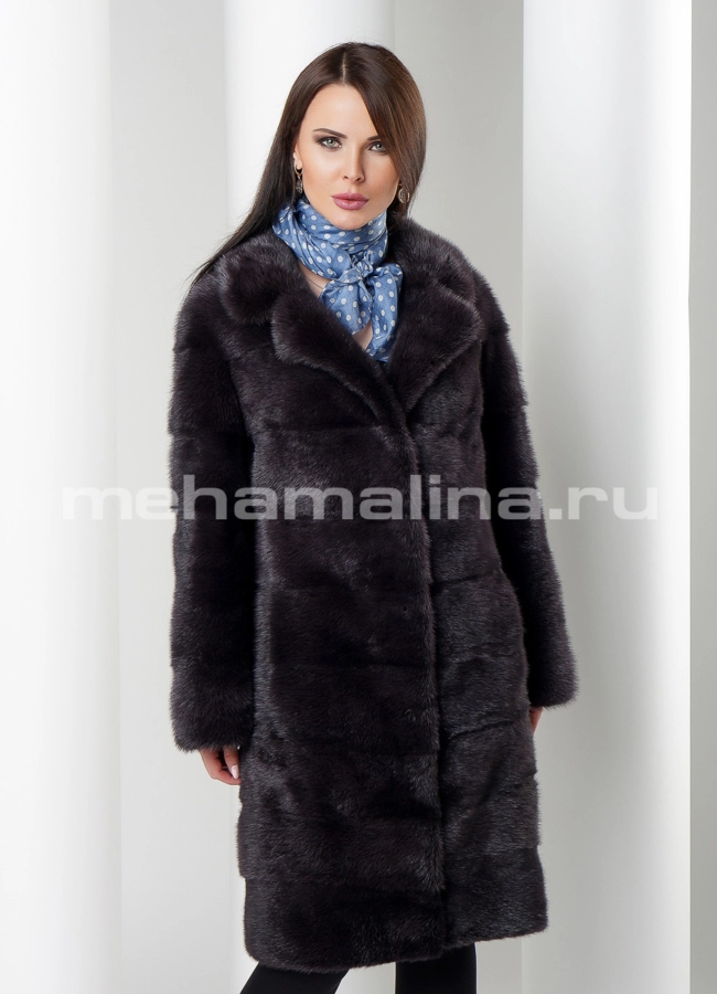 Норковая шуба модель № S-532 универмаг малина