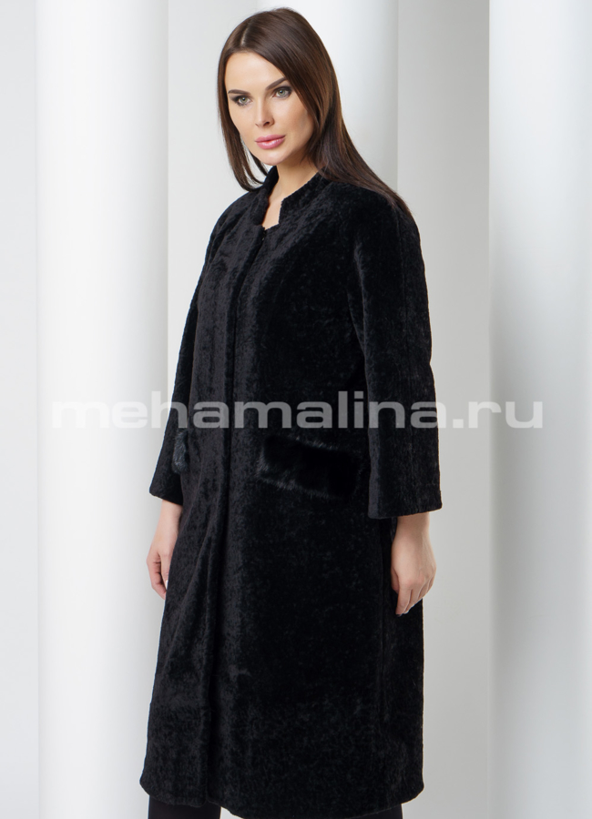 Пальто меховое модель № K-396 универмаг малина