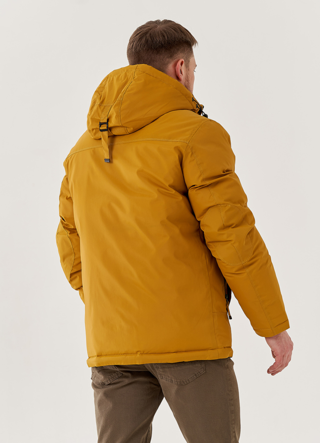 Пуховик мужской  с капюшоном  модель № 79626 универмаг малина