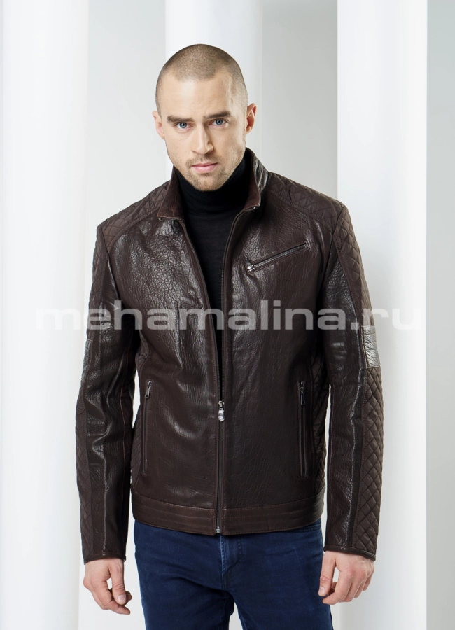фото Куртка из комбинированной кожи модель № KP-99