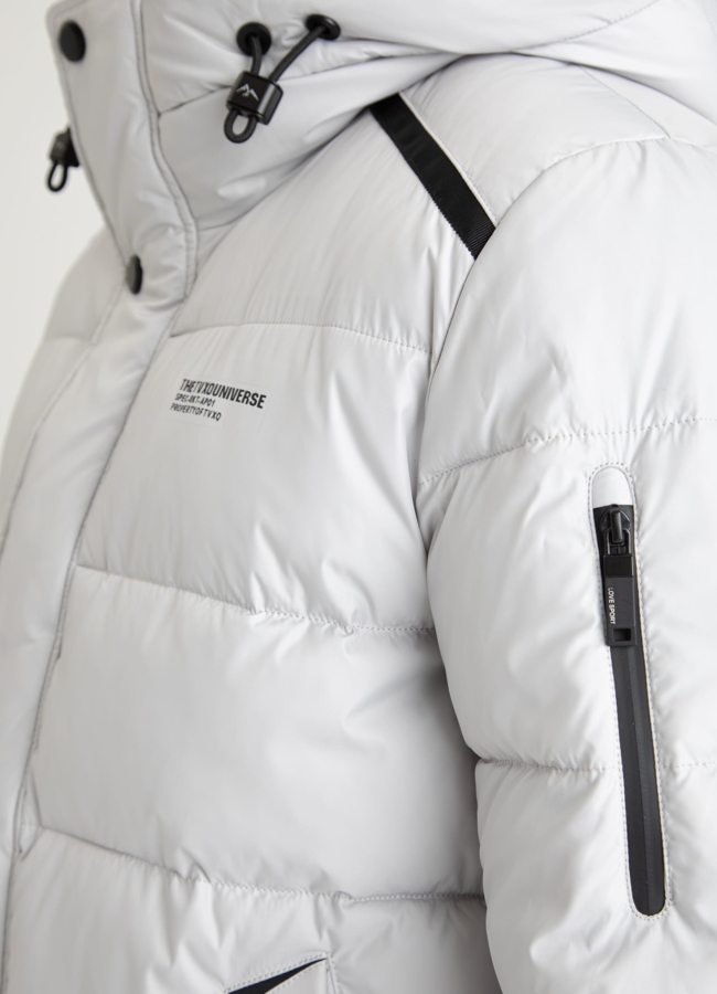 Пуховик мужской с капюшоном  модель № 25904 универмаг малина