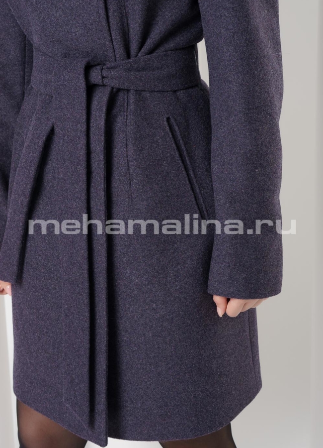Пальто на пуговицах, со стойкой, приталенного силуэта модель № 1936 универмаг малина