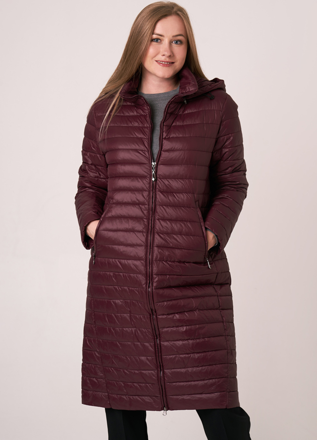 Куртка с капюшоном на молнии модель № 9907 универмаг малина