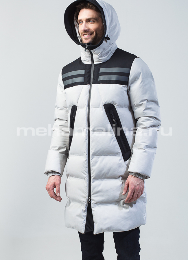 Пуховик мужской удлиненный модель № КМ-57  в кредит