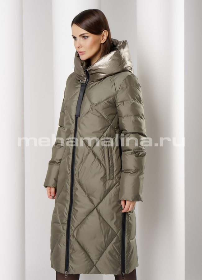 Женский пуховик модель № П-300 универмаг малина