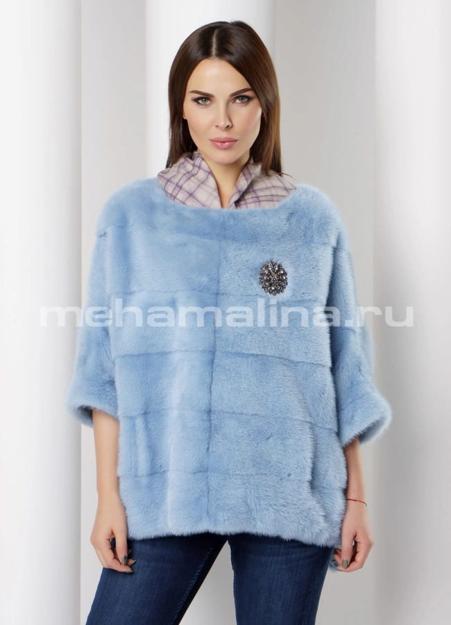 Худи из норки модель № S-657 универмаг малина