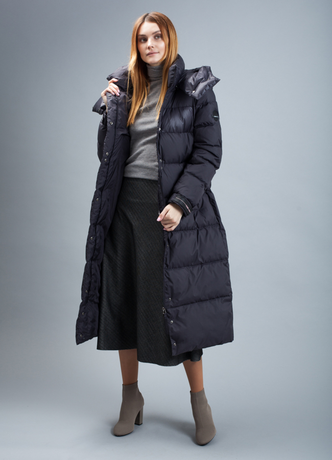 Пуховик женский на биопухе модель № П-336 универмаг малина