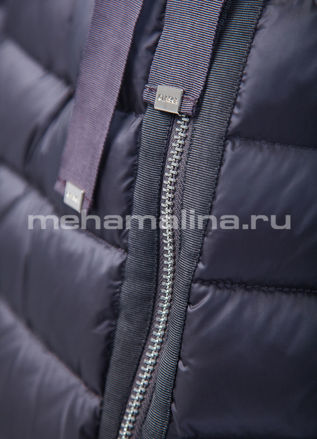 Пуховик с воротником модель № П-197 в кредит