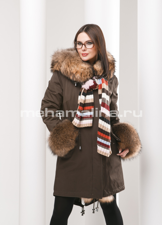 Парка Malina siberian wear модель № П-129 меха малина