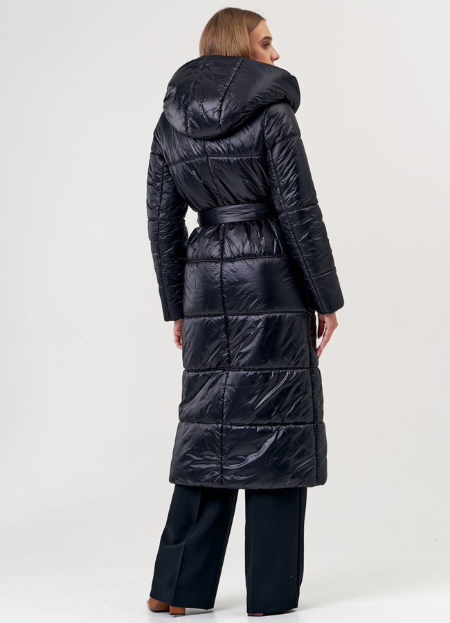 фото Женский пуховик в черном цвете модель № 0107/1