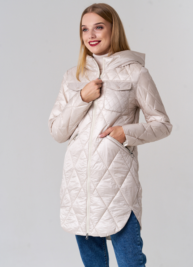 Стеганое полупальто 