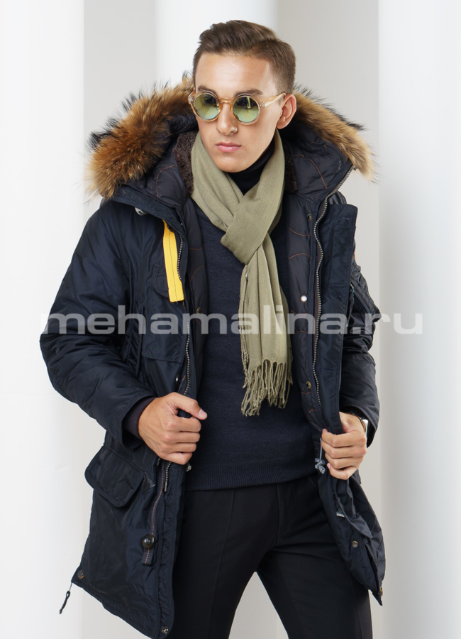 Мужская зимняя куртка модель № KM-16 универмаг малина