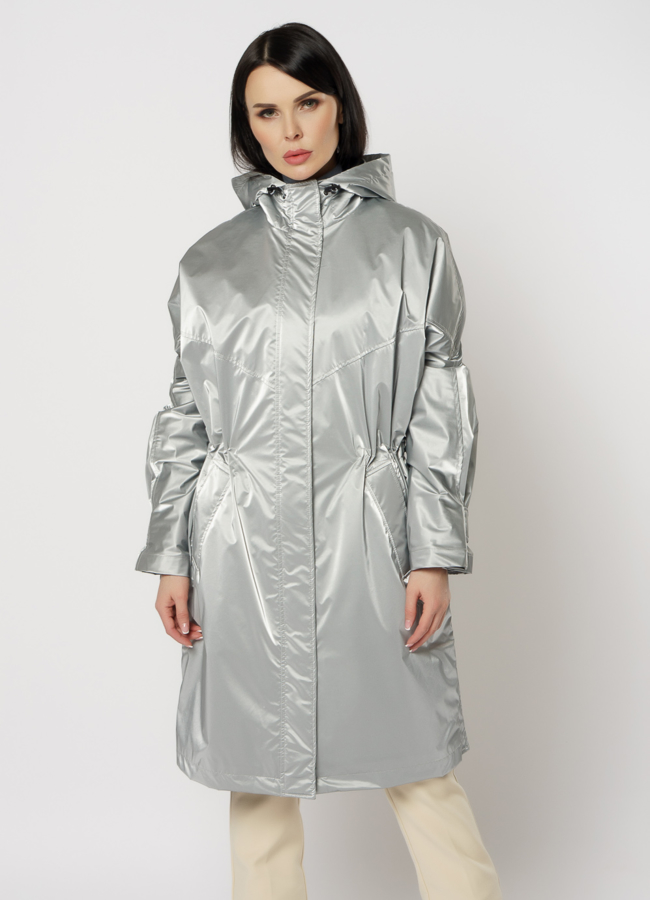 Плащ женский с капюшоном модель № 11446 универмаг малина