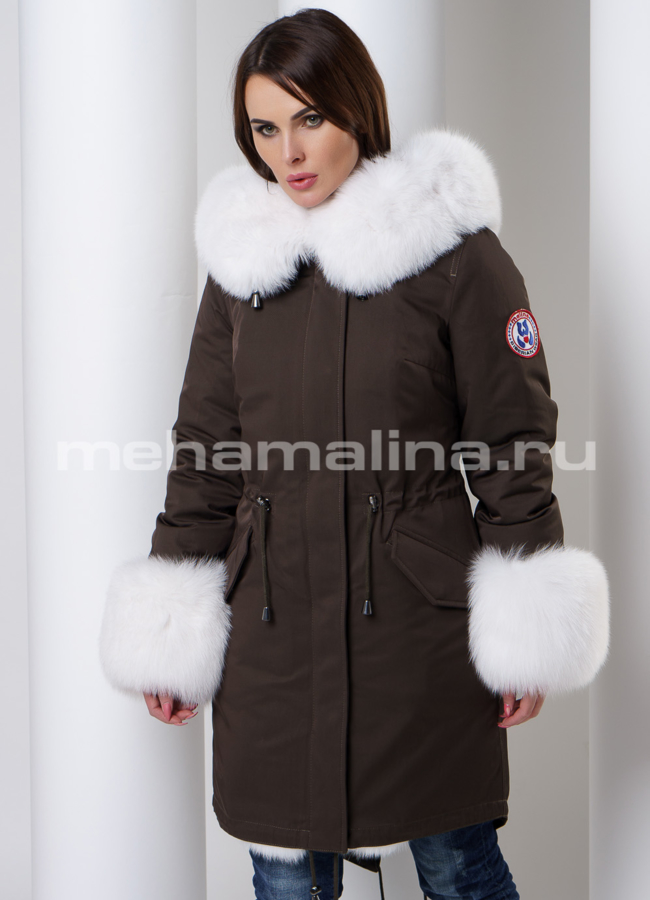 Парка с мехом Malina siberian wear модель № П-162 универмаг малина