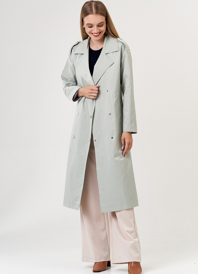 Классический двубортный тренч модель № 21260 универмаг малина