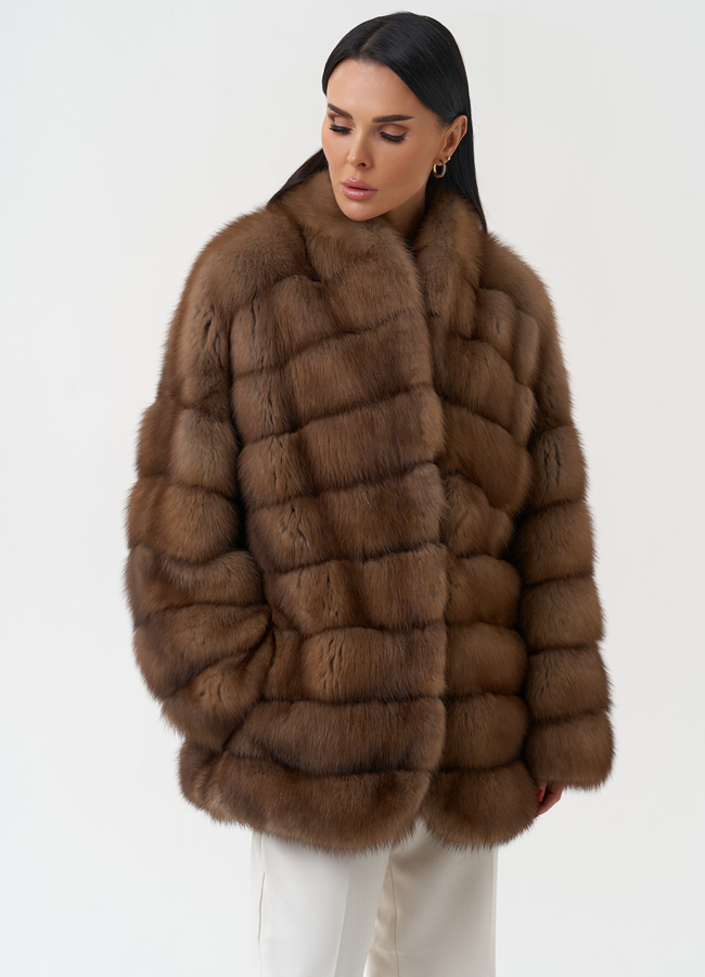 Шуба из куницы с воротником шаль модель № 30478 универмаг малина Шуба из куницы с воротником шаль модель № 30478 универмаг малина