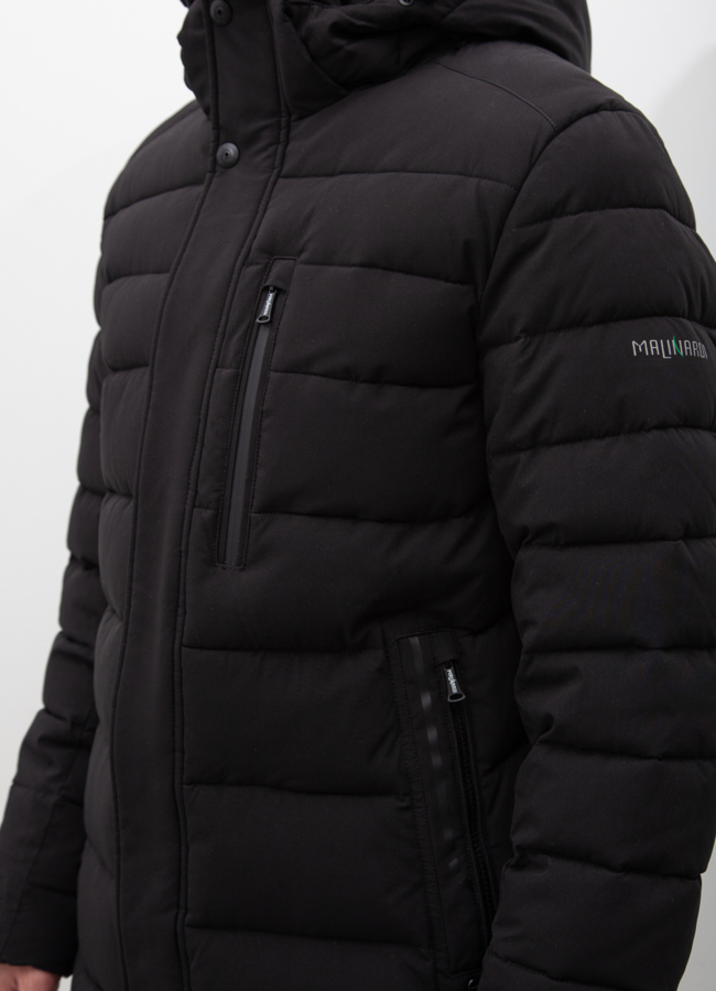 Пуховик мужской зимний с капюшоном модель № 21000 универмаг малина