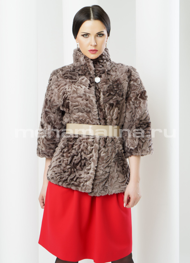 Шуба из мутона модель № S-372 в кредит