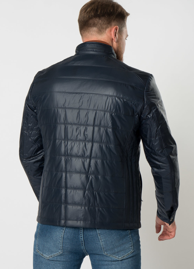 Мужская куртка с воротником стойкой модель № 21594 в рассрочку