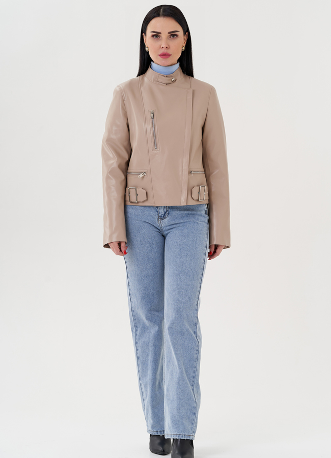 фото Женская куртка из эко кожи  модель № 24219