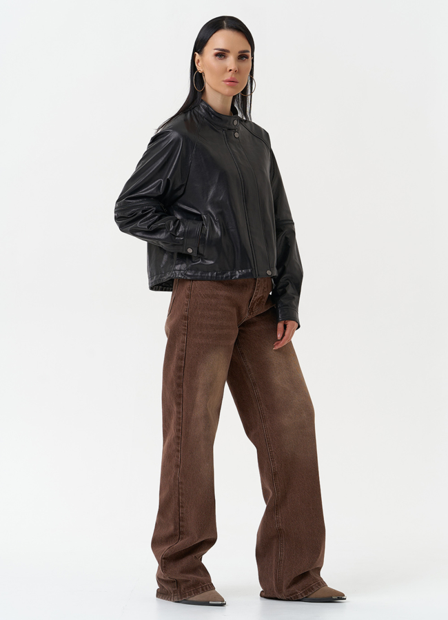Кожаная куртка женская модель № 29910 в рассрочку
