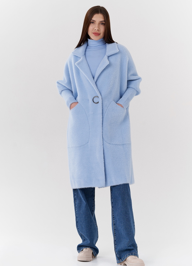 Кардиган женский с английским воротником  модель № 24179 в кредит