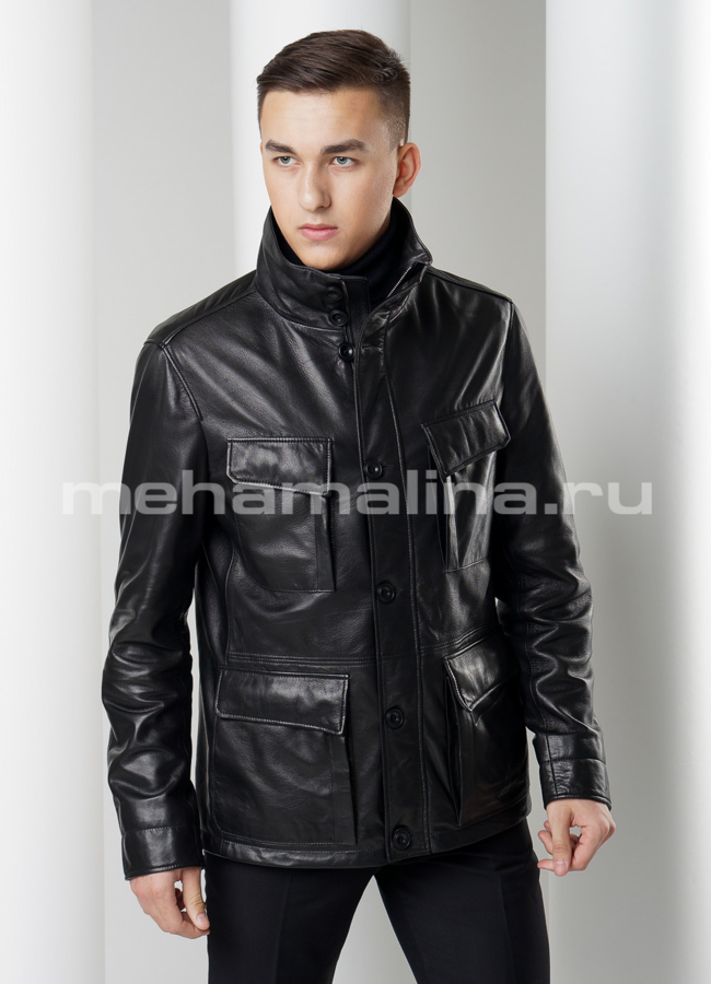 Куртка из натуральной кожи модель № KP-181 универмаг малина