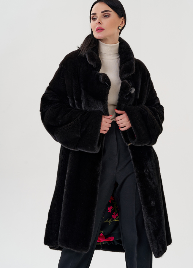 Шуба из греческой норки модель № S-646 универмаг малина