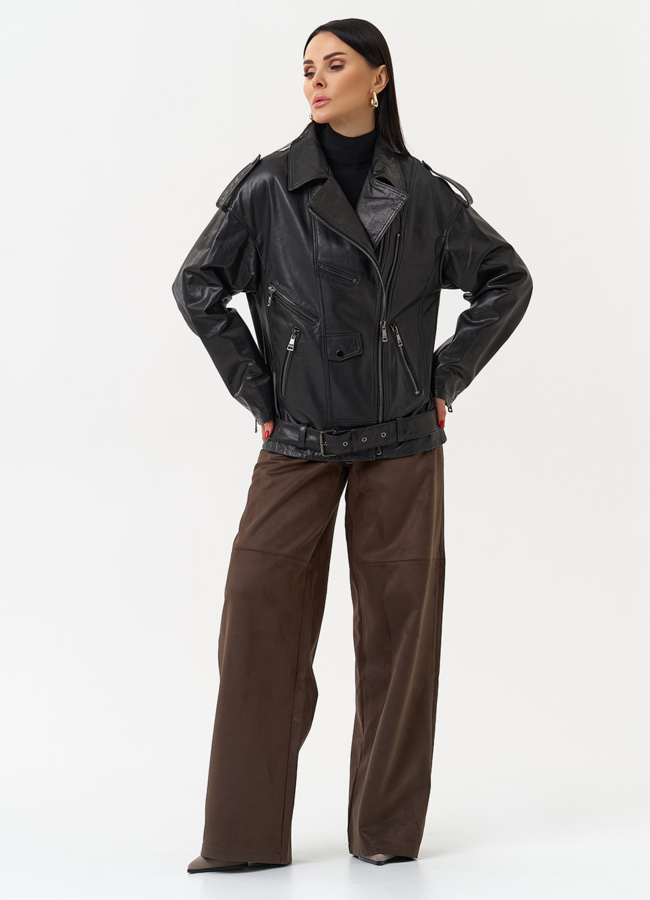 Куртка косуха из натуральной кожи модель № 30161 универмаг малина