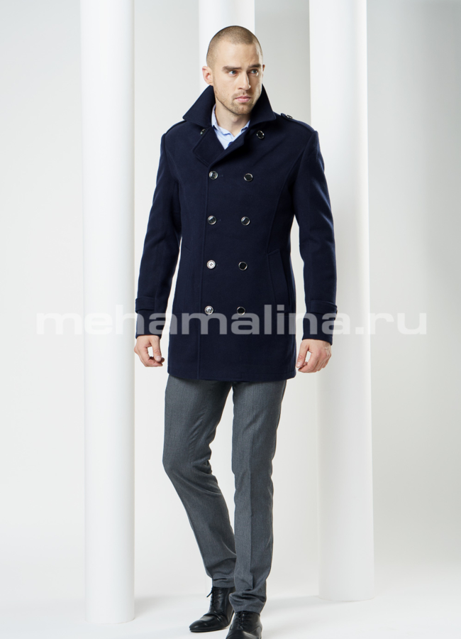 фото Пальто из кашемира, двубортное модель № PK-7
