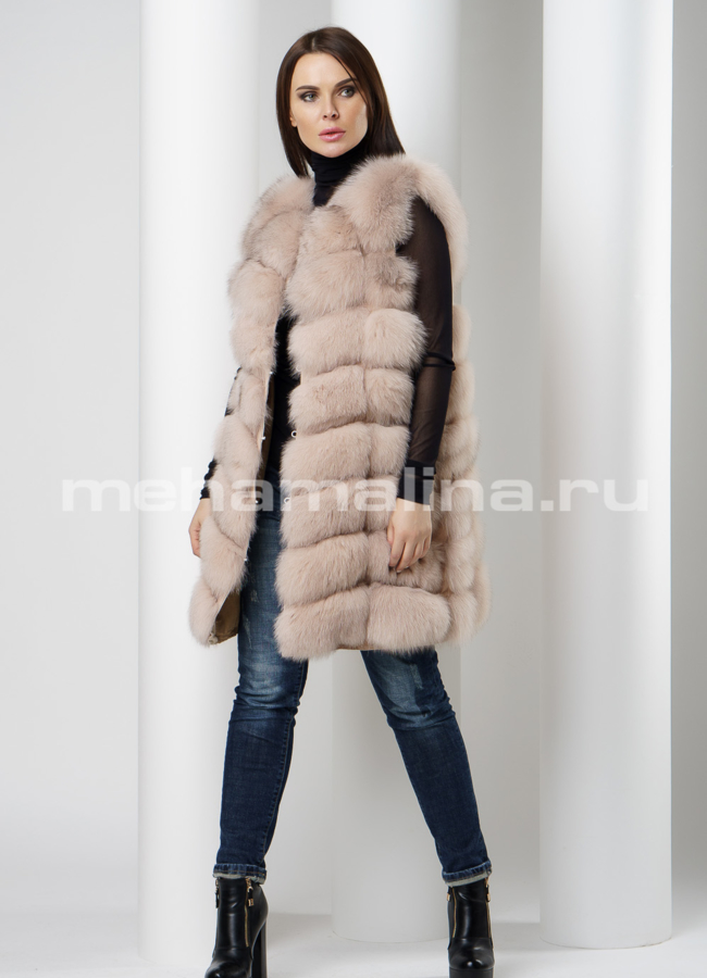 фото Жилет из песца модель № M-144