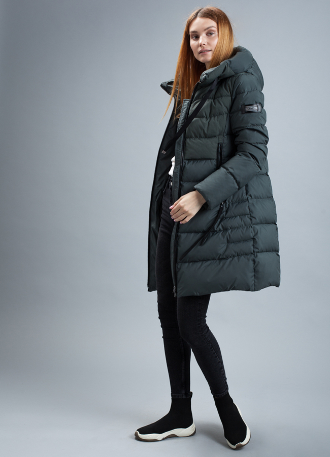 Пуховик женский биопух модель № П-317 универмаг малина