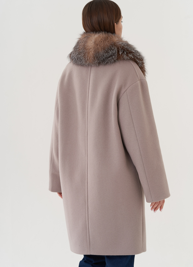 Полупальто утепленное с английским воротником  модель № 25879 универмаг малина