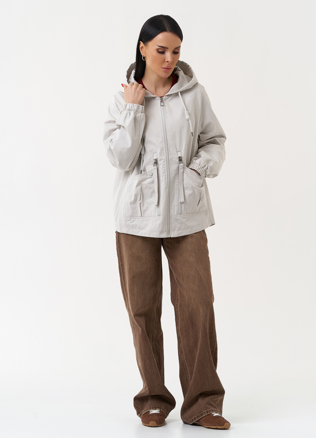 Ветровка женская с капюшоном модель № 30454 в рассрочку