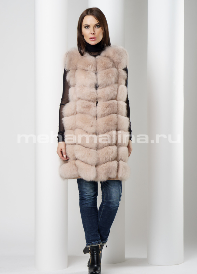 Жилет песец модель № M-143 в рассрочку