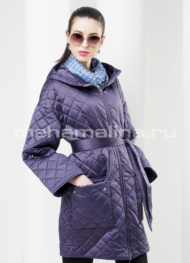 Куртка женская модель № PK-8 меха малина