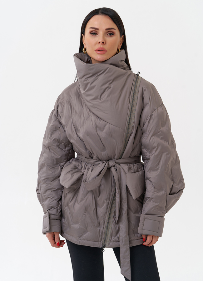 Женская куртка с объемным воротником модель № 29902 в рассрочку