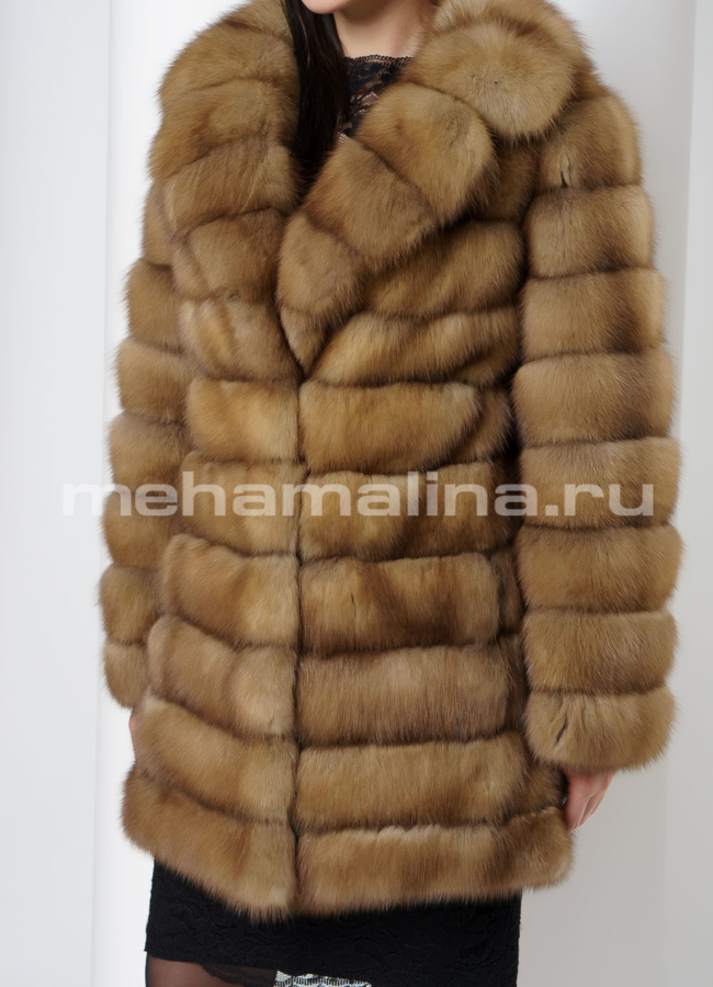 Шуба из куницы модель № S-721 универмаг малина