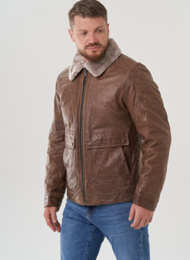 Куртка мужская из натуральной кожи 