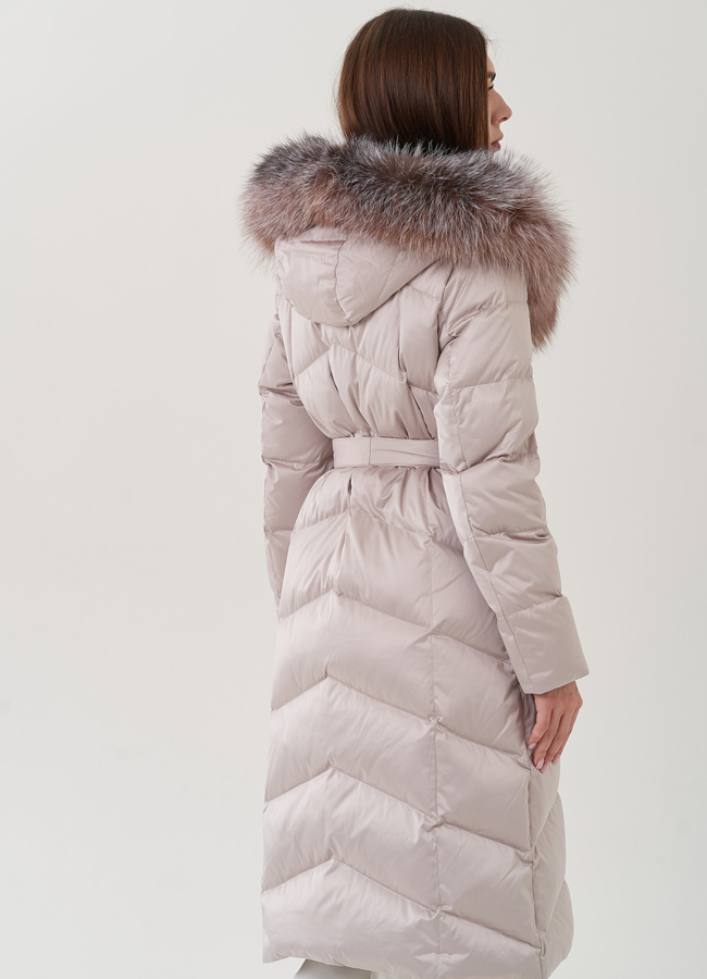 фото Женский пуховик с капюшоном модель № 25366