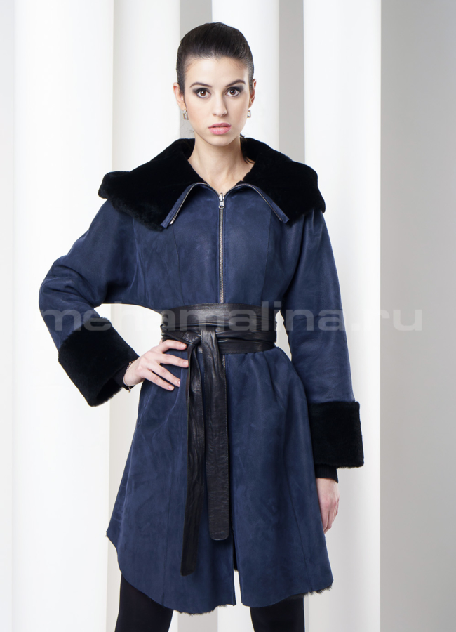 Двусторонняя дубленка/шуба 