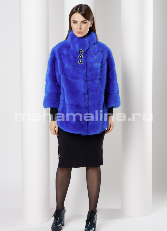 Норковая шуба  модель № S-659 в рассрочку