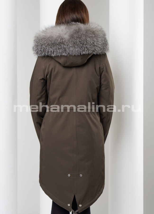Удлиненная парка модель № П-210 в кредит