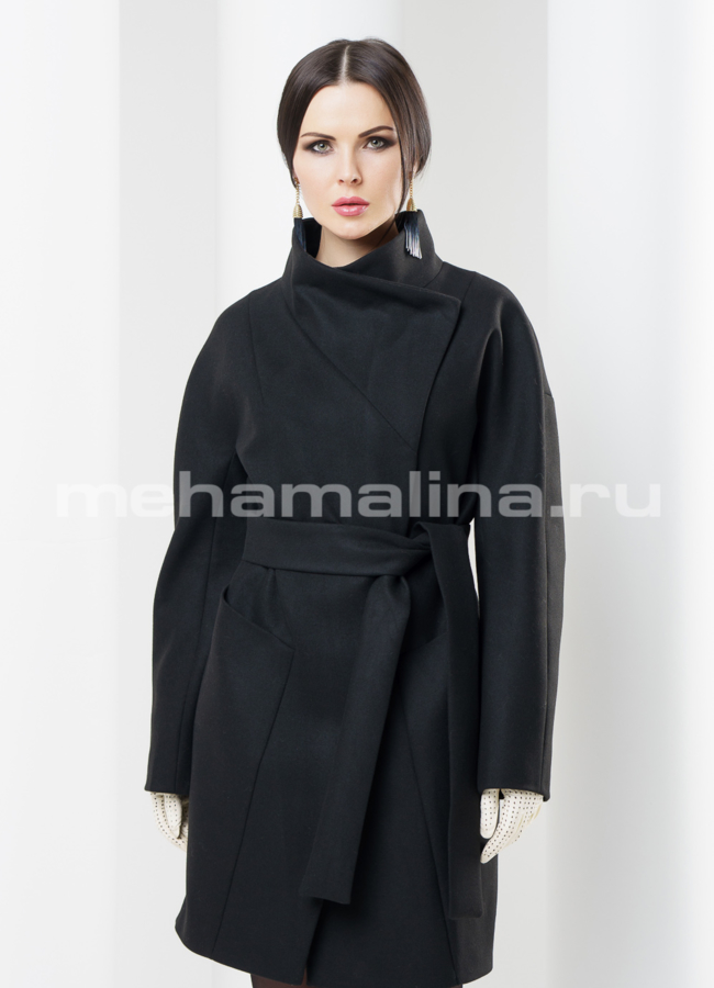 фото Пальто женское, цвет черный модель № BP-30